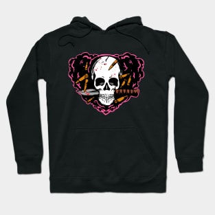 cute love skull Hoodie